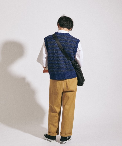 MUHET(ミュエータ)の「アソートニットベスト(ベスト・レディース・ブラック/ダークグリーン/ネイビー/ブラウン/ライトグリーン/マスタード・MEDIUM/X-LARGE)」の17枚目の写真