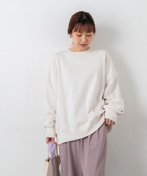 PICHI(ピイチ)の「P刺繍カラースウェット(スウェット・レディース・グリーン/ピンク/アイボリー・FREE)」の10枚目の写真