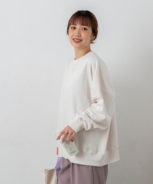 PICHI(ピイチ)の「P刺繍カラースウェット(スウェット・レディース・グリーン/ピンク/アイボリー・FREE)」の13枚目の写真