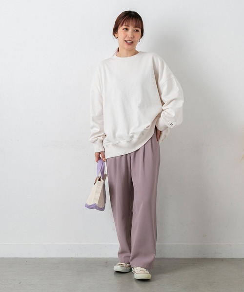 PICHI(ピイチ)の「P刺繍カラースウェット(スウェット・レディース・グリーン/ピンク/アイボリー・FREE)」の18枚目の写真