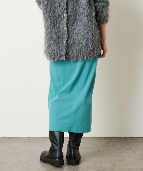 Omekashi(オメカシ)の「起毛ミドルスカート(スカート・レディース・ブラック/オフホワイト/グリーン・FREE)」の19枚目の写真