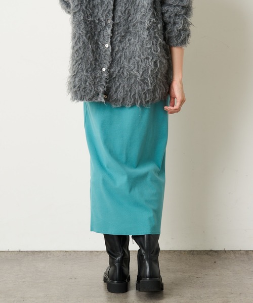 Omekashi(オメカシ)の「起毛ミドルスカート(スカート・レディース・ブラック/オフホワイト/グリーン・FREE)」の20枚目の写真