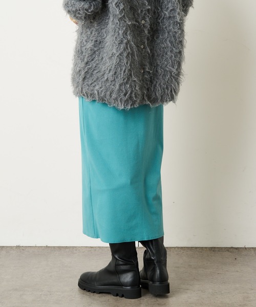 Omekashi(オメカシ)の「起毛ミドルスカート(スカート・レディース・ブラック/オフホワイト/グリーン・FREE)」の18枚目の写真