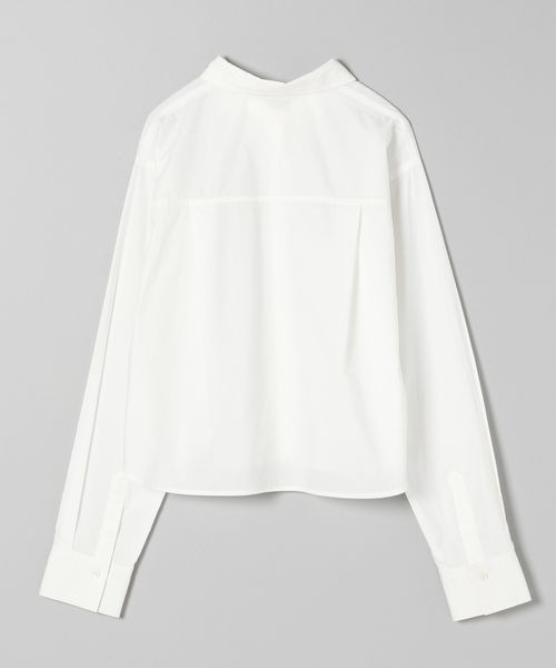 JEANASIS（ジーナシス）の「70コットンショートレギュラーシャツLS/172419（シャツ/ブラウス・レディース・ホワイト/ライトブルー・FREE）」の5枚目の写真