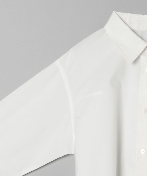 JEANASIS（ジーナシス）の「70コットンショートレギュラーシャツLS/172419（シャツ/ブラウス・レディース・ホワイト/ライトブルー・FREE）」の8枚目の写真