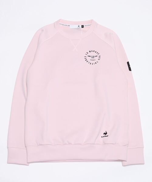 le coq sportif GOLF（ルコックスポルティフゴルフ）の「ストレッチダンボールプルオーバー メンズ ウェア ジャージ スウェット ゴルフ ゴルフウェア  スポーツウェア（パーカー・メンズ・ネイビー/グレー/ピンク・L/M(M)/XL）」の12枚目の写真