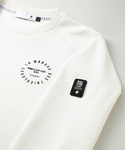 le coq sportif GOLF（ルコックスポルティフゴルフ）の「ストレッチダンボールプルオーバー メンズ ウェア ジャージ スウェット ゴルフ ゴルフウェア  スポーツウェア（パーカー・メンズ・ネイビー/グレー/ピンク・L/M(M)/XL）」の8枚目の写真