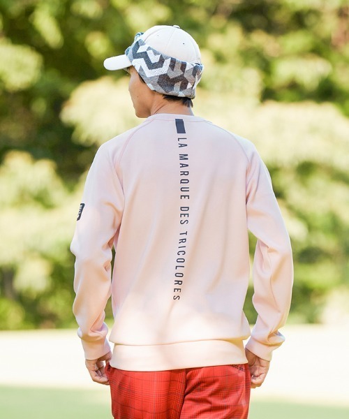 le coq sportif GOLF（ルコックスポルティフゴルフ）の「ストレッチダンボールプルオーバー メンズ ウェア ジャージ スウェット ゴルフ ゴルフウェア  スポーツウェア（パーカー・メンズ・ネイビー/グレー/ピンク・L/M(M)/XL）」の10枚目の写真