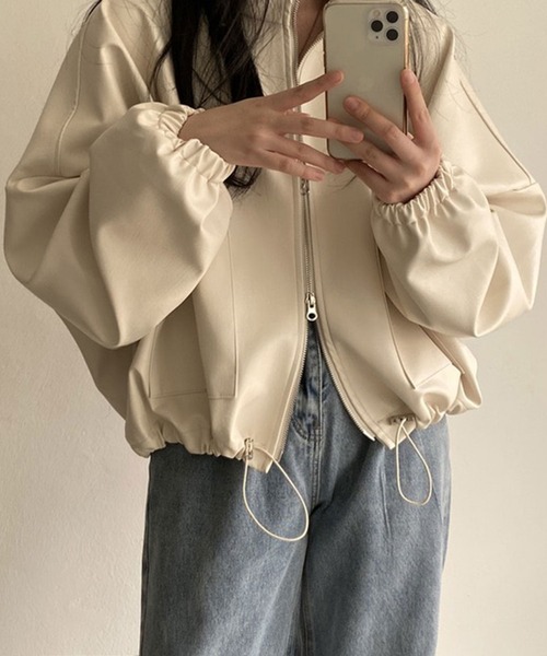 AGED LEATHER BLOUSON TOMCATTERS / エイジド レザー ブルゾン