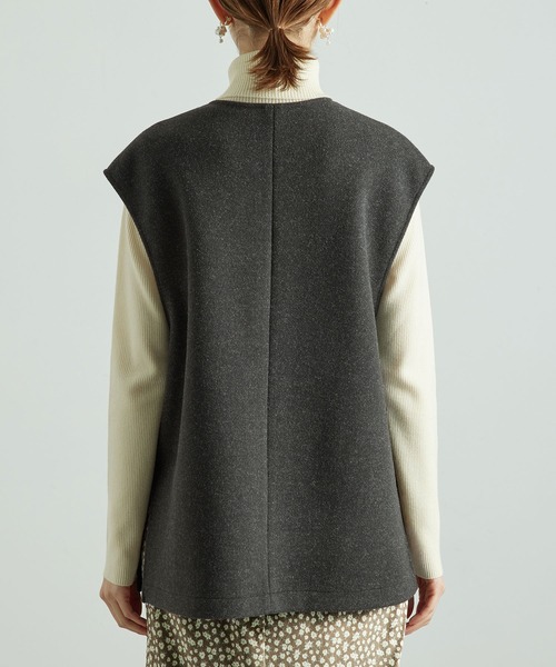 ROPE' PICNIC（ロペピクニック）の「【芳根京子さん別注カラー:ライトグリーン】セットアップ対応/ベストトップス（ベスト・レディース・チャコールグレー/ベージュ/ライトグリーン・38）」の20枚目の写真