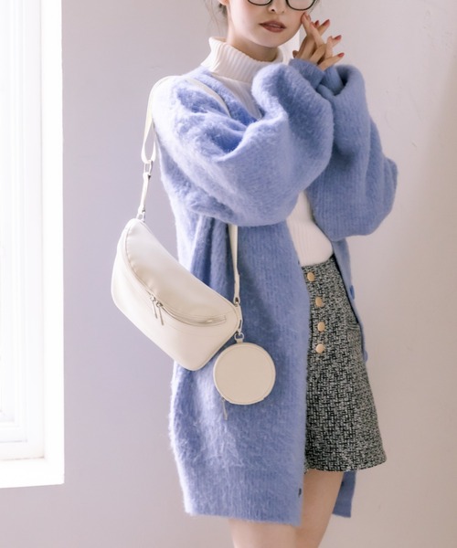 OLIVE des OLIVE(オリーブデオリーブ)の「サークルポーチ付ボディバッグ(ボディバッグ/ウエストポーチ・レディース・ブラック/アイボリー・FREE)」の10枚目の写真