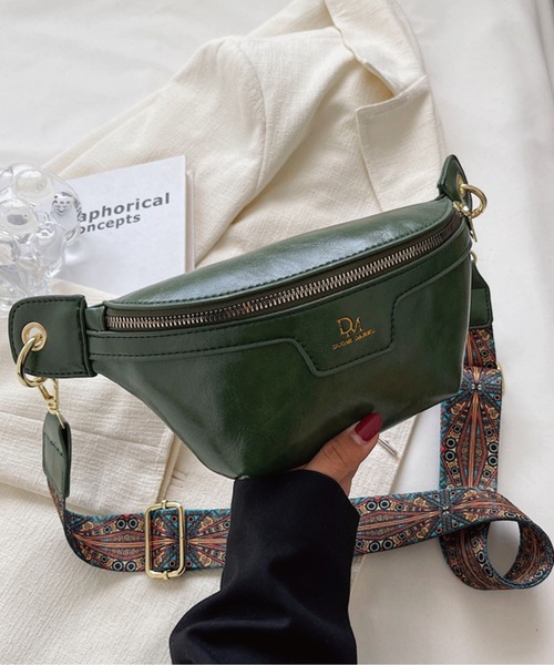 エピレザー グリーン ボディバッグ エピレザー グリーン ボディバッグ