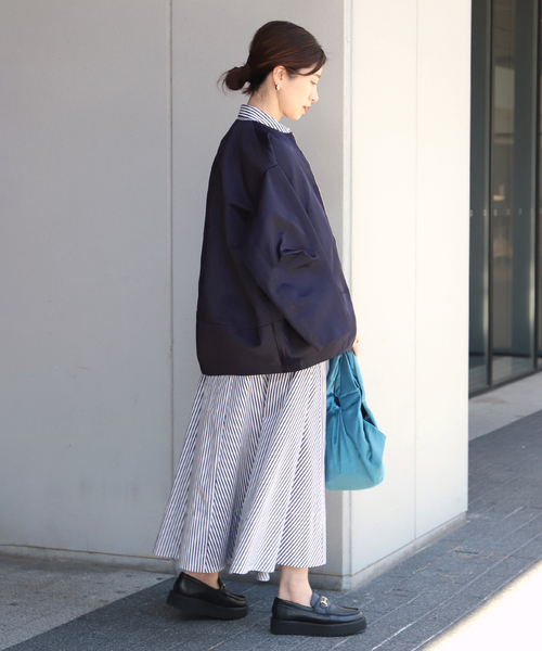 セール】ヘビーサテン バルーンブルゾン（ブルゾン）｜VERMEIL par