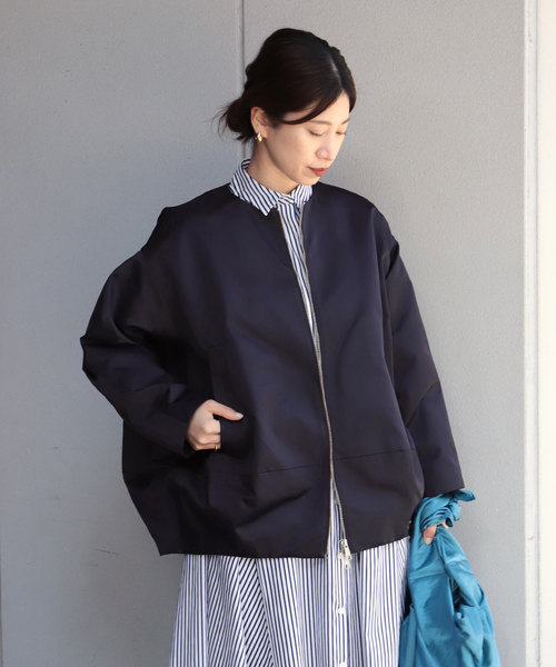 VERMEIL par iena ヘビーサテン バルーンブルゾン セール】ヘビーサテン バルーンブルゾン（ブルゾン）｜VERMEIL