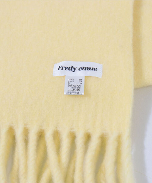 fredy emue（フレディエミュ）の「ウール混ふわふわストール（ストール/ショール・レディース・キナリ/ベージュ/イエロー/パープル/ブラック・FREE）」の14枚目の写真