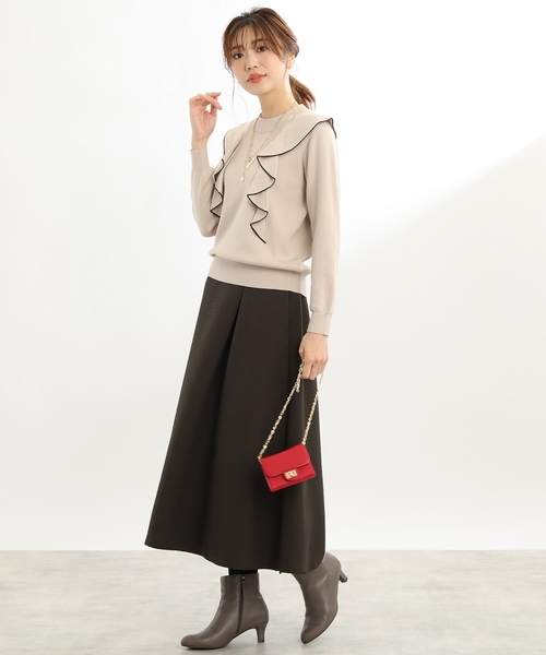 Reflect（リフレクト）の「◇【洗える】キルティング柄フレアスカート