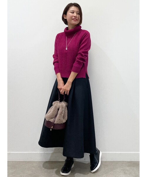 Reflect（リフレクト）の「◇【洗える】キルティング柄フレアスカート