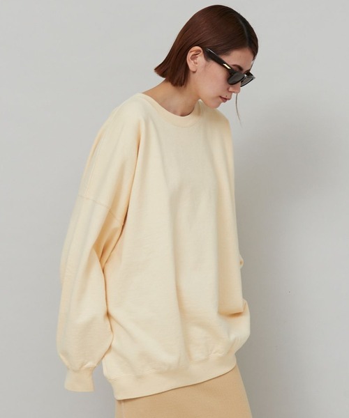 Curensology（カレンソロジー）の「Curensology(カレンソロジー)/＜&RC＞オーガニックビッグトレーナー（スウェット・レディース・ホワイト/モカ/ライトイエロー/オレンジ/ブラック・FREE）」の5枚目の写真