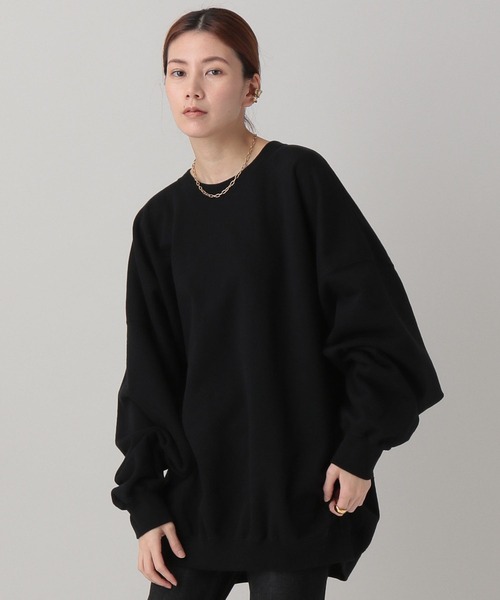 Curensology（カレンソロジー）の「Curensology(カレンソロジー)/＜&RC＞オーガニックビッグトレーナー（スウェット・レディース・ホワイト/モカ/ライトイエロー/オレンジ/ブラック・FREE）」の3枚目の写真