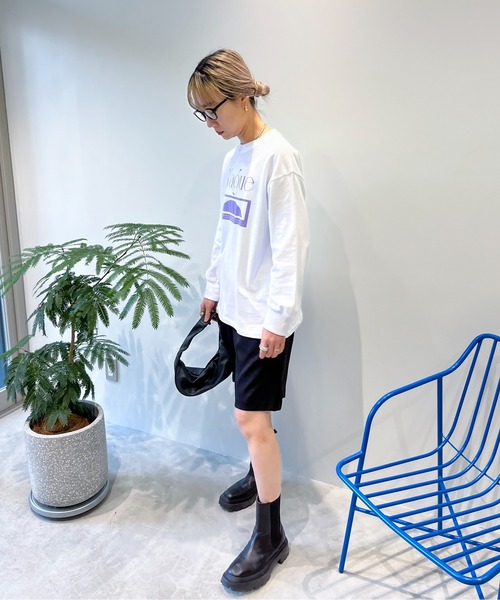 tシャツ ミニ裏毛ポロスウェット レディース オッターズ｜ミニ裏毛フレアスウェット｜ウィメンズ｜グラニフ