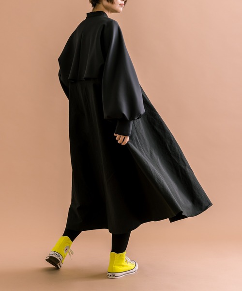 ear PAPILLONNER（イアパピヨネ）の「【SUM1 STYLE（スミスタイル）】セパレートボリュームスリーブワンピース（ワンピース・レディース・ブラック・FREE）」の14枚目の写真