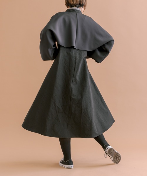 ear PAPILLONNER（イアパピヨネ）の「【SUM1 STYLE（スミスタイル）】セパレートボリュームスリーブワンピース（ワンピース・レディース・ブラック・FREE）」の18枚目の写真