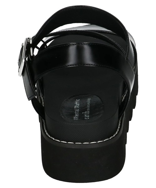 ORiental TRaffic（オリエンタルトラフィック）の「ORientalTRaffic　厚底ストラップサンダル（サンダル・レディース・ブラック/ホワイト・S/M/L）」の12枚目の写真