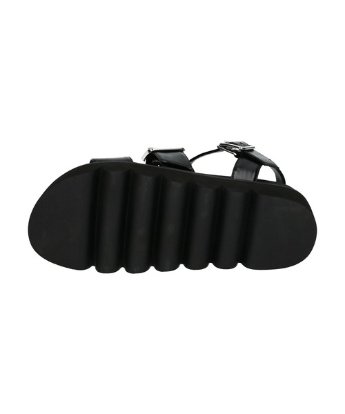 ORiental TRaffic（オリエンタルトラフィック）の「ORientalTRaffic　厚底ストラップサンダル（サンダル・レディース・ブラック/ホワイト・S/M/L）」の11枚目の写真