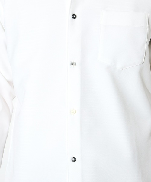 UNION STATION（ユニオンステーション）の「ポリエステルカチオンワイドカラーシャツ（シャツ/ブラウス・メンズ・ライトブルー/ホワイト/ベージュ/ネイビー・M/L/LL）」の11枚目の写真