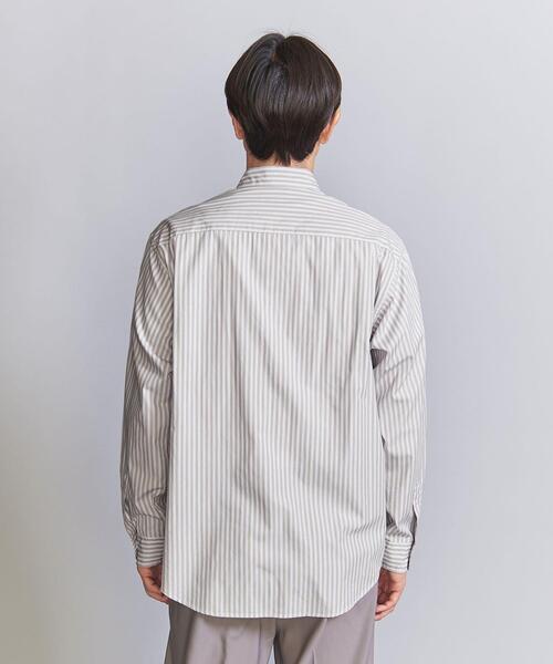 BEAUTY&YOUTH UNITED ARROWS（ビューティーアンドユースユナイテッドアローズ）の「クリアリー ストライプ レギュラー フォルムテーパード シャツ（シャツ/ブラウス・メンズ・ネイビー/ベージュ/ホワイト・S/L/XL/M）」の6枚目の写真