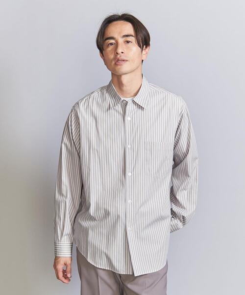 BEAUTY&YOUTH UNITED ARROWS（ビューティーアンドユースユナイテッドアローズ）の「クリアリー ストライプ レギュラー フォルムテーパード シャツ（シャツ/ブラウス・メンズ・ネイビー/ベージュ/ホワイト・S/L/XL/M）」の7枚目の写真