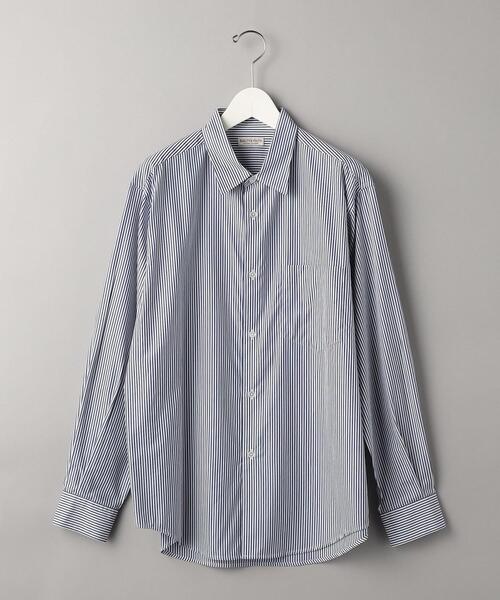 BEAUTY&YOUTH UNITED ARROWS（ビューティーアンドユースユナイテッドアローズ）の「クリアリー ストライプ レギュラー フォルムテーパード シャツ（シャツ/ブラウス・メンズ・ネイビー/ベージュ/ホワイト・S/L/XL/M）」の14枚目の写真