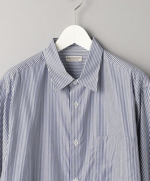 BEAUTY&YOUTH UNITED ARROWS（ビューティーアンドユースユナイテッドアローズ）の「クリアリー ストライプ レギュラー フォルムテーパード シャツ（シャツ/ブラウス・メンズ・ネイビー/ベージュ/ホワイト・S/L/XL/M）」の16枚目の写真