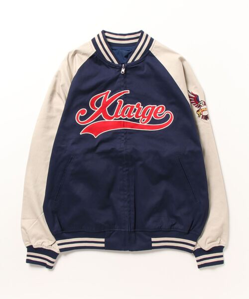 XLARGE(エクストララージ)の「XLARGE / エクストララージ REVERSIBLE BASEBALL JACKET リバーシブル スタジャン(スタジャン・メンズ・ブラック/ネイビー・MEDIUM/LARGE/X-LARGE)」の17枚目の写真