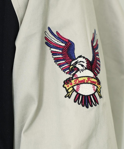 XLARGE(エクストララージ)の「XLARGE / エクストララージ REVERSIBLE BASEBALL JACKET リバーシブル スタジャン(スタジャン・メンズ・ブラック/ネイビー・MEDIUM/LARGE/X-LARGE)」の8枚目の写真