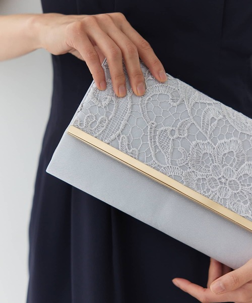 Edit Sheen（エディットシーン）の「ケミカルレースパーティークラッチ（クラッチバッグ・レディース・シルバー/ブラック・FREE）」の9枚目の写真