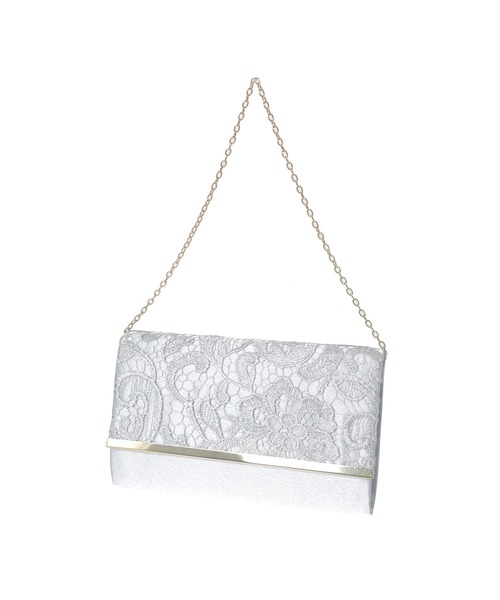 Edit Sheen（エディットシーン）の「ケミカルレースパーティークラッチ（クラッチバッグ・レディース・シルバー/ブラック・FREE）」の7枚目の写真