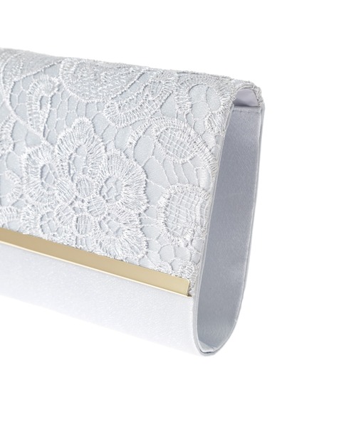 Edit Sheen（エディットシーン）の「ケミカルレースパーティークラッチ（クラッチバッグ・レディース・シルバー/ブラック・FREE）」の4枚目の写真