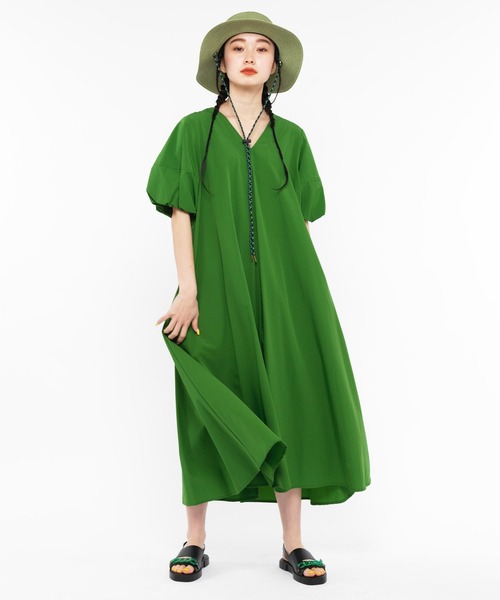 ear PAPILLONNER【SUM1 STYLE】ボリューム袖ワンピース ear PAPILLONNER（イアパピヨネ）の「【SUM1 STYLE（スミ