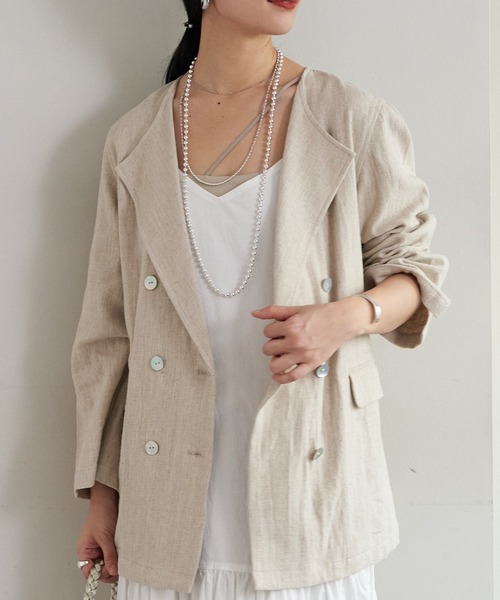 SHENERY（シーナリー）の「リネンダブルジャケット（テーラード