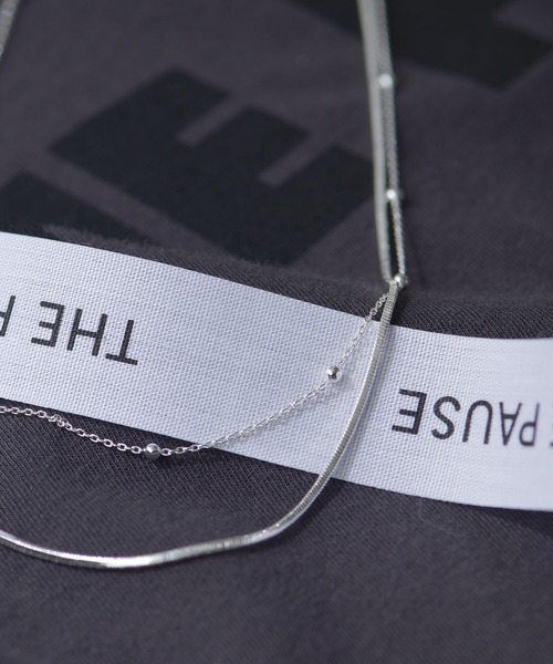 Whim Gazette（ウィムガゼット）の「【THE PAUSE】レイヤードチェーンネックレス（ネックレス・レディース・ゴールド/シルバー・FREE）」の6枚目の写真