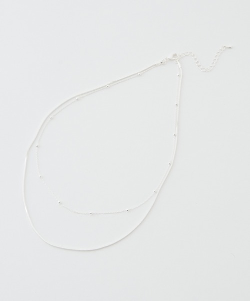 Whim Gazette（ウィムガゼット）の「【THE PAUSE】レイヤードチェーンネックレス（ネックレス・レディース・ゴールド/シルバー・FREE）」の7枚目の写真