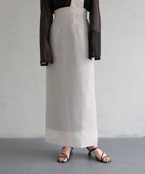 &g'aime（アンジェム）の「【&g’aime】シアータイトスカート（スカート・レディース・ブラック/グレイッシュベージュ・FREE）」の21枚目の写真