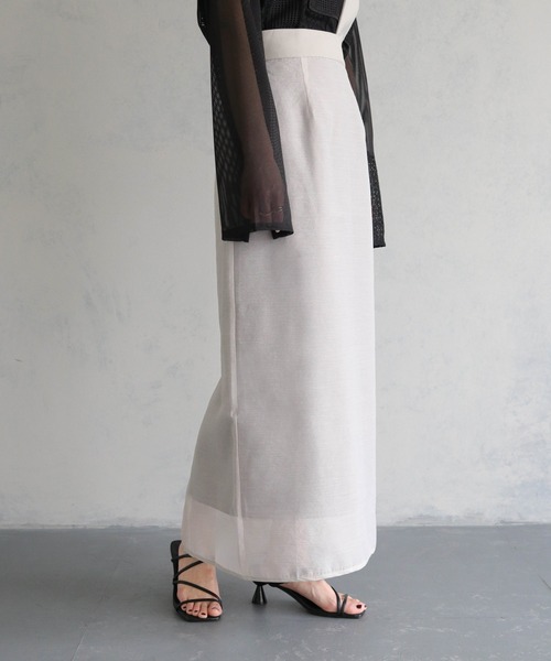 &g'aime（アンジェム）の「【&g’aime】シアータイトスカート（スカート・レディース・ブラック/グレイッシュベージュ・FREE）」の22枚目の写真