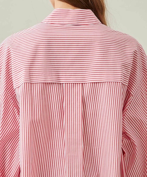 MATURED（マチュアード）の「【MATURED/マチュアード】ドレープスリーブストライプシャツ（シャツ/ブラウス・レディース・ネイビー/レッド・FREE）」の11枚目の写真