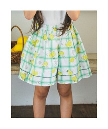 BeBe | BeBe/【お揃い】コットンチェックシトロンプリントキュロットパンツ(90~140cm)(スカート)