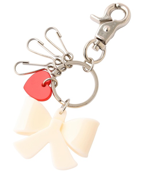 MILKFED.（ミルクフェド）の「RIBBON KEYCHAIN（キーホルダー・レディース・ホワイト/ブラウン/ライトパープル・ONE SIZE）」の5枚目の写真