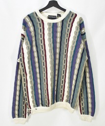 【ヴィンテージ古着】90's BACHRACH バハラハ 立体編み 3Dニット セーター