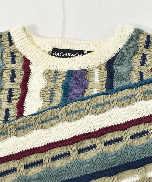 VINTAGE(ヴィンテージ)の「【ヴィンテージ古着】90's BACHRACH バハラハ 立体編み 3Dニット セーター(ニット/セーター・メンズ・その他・MEDIUM)」の4枚目の写真
