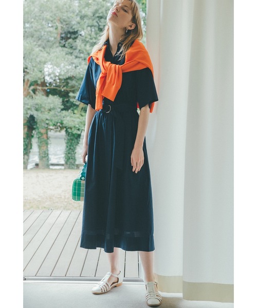 N.（N. Natural Beauty Basic）（エヌエヌナチュラルビューティーベーシック）の「◆波型ハンドルボストンショルダーバッグ（ショルダーバッグ・レディース・グリーン/アイボリー・ﾌﾘ-）」の9枚目の写真